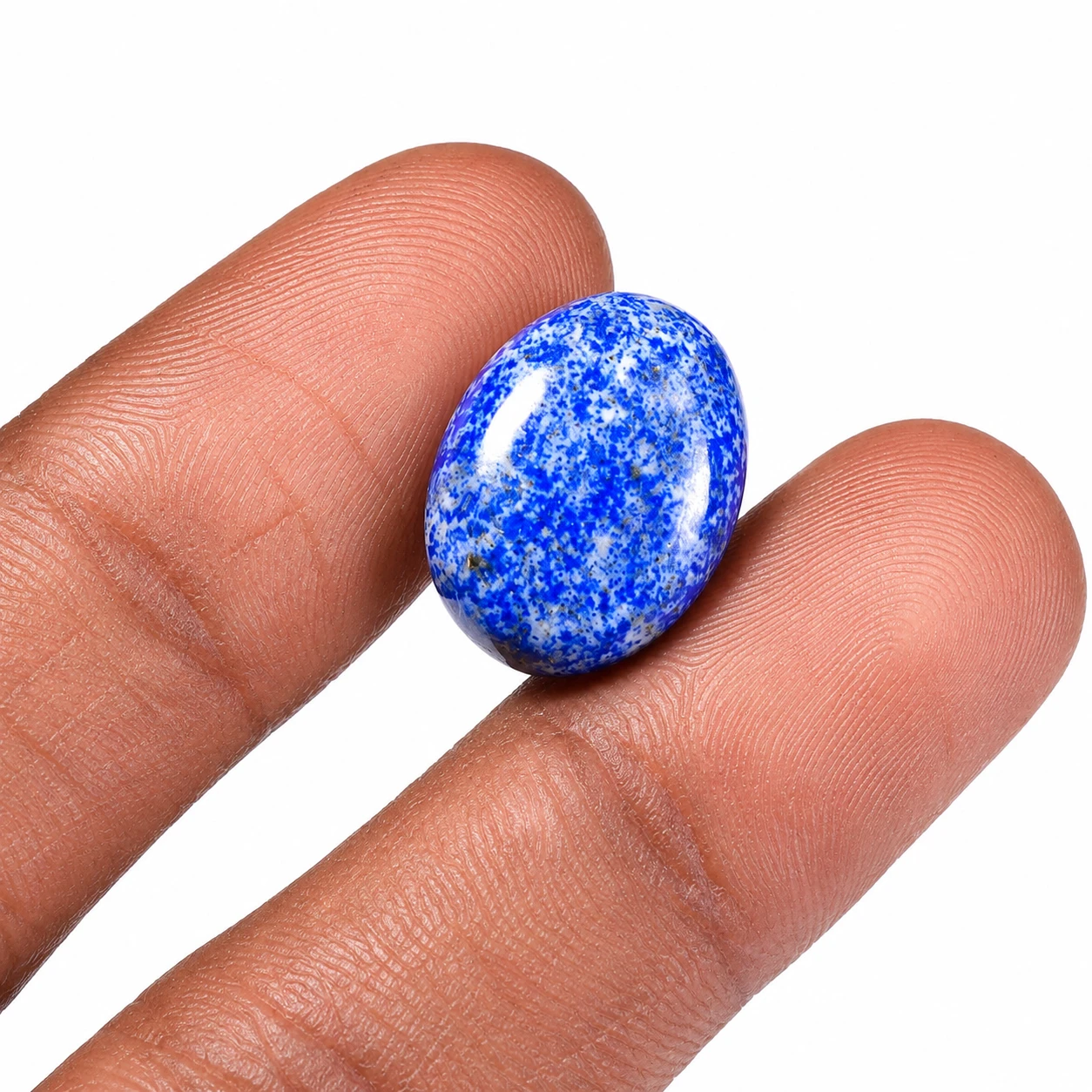 8.75 CT Natural Lapis Lazuli gemstone with finger
