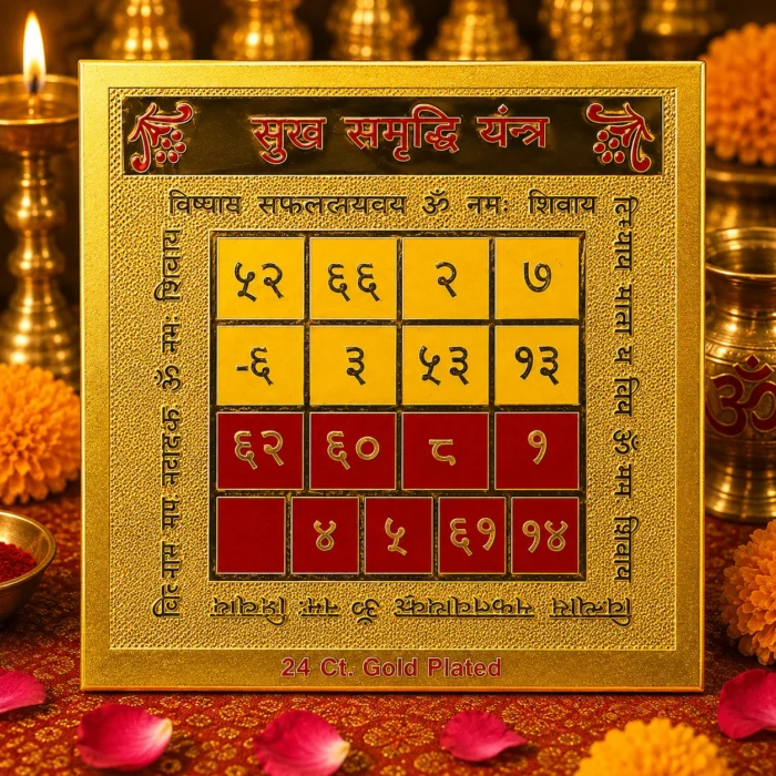 Sukh Samriddhi Yantra – Gold Plated Spiritual Yantra