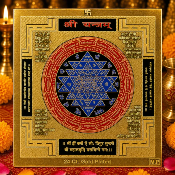 Shri Yantram – Gold Plated Traditional Yantram
