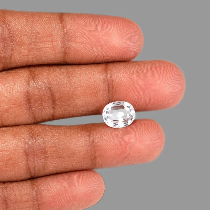 Natural White Zircon Gemstone – 4.95 Ct
