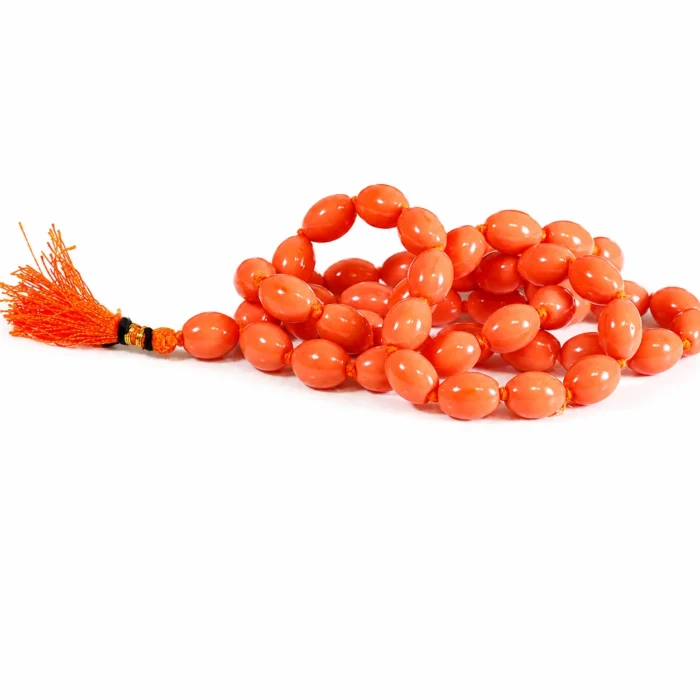Original Red Coral Mala – Natural Moonga Mala
