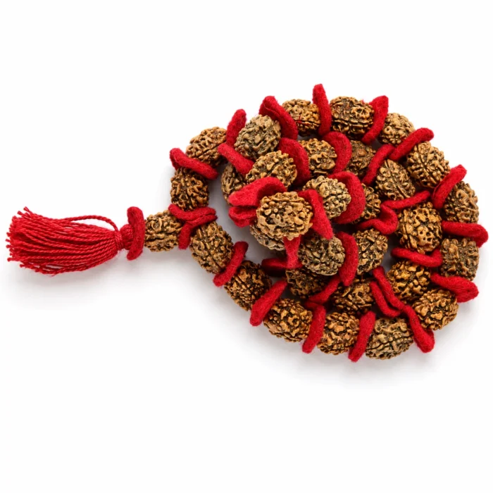5 Mukhi Rudraksha Mala – 54+1 Beads Natural Rudraksha Mala