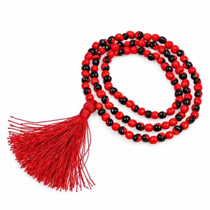 Red & Black Gunja Mala | Certified Original Gunja Mala