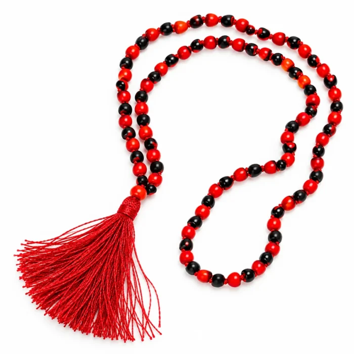 Red & Black Gunja Mala | Certified Original Gunja Mala