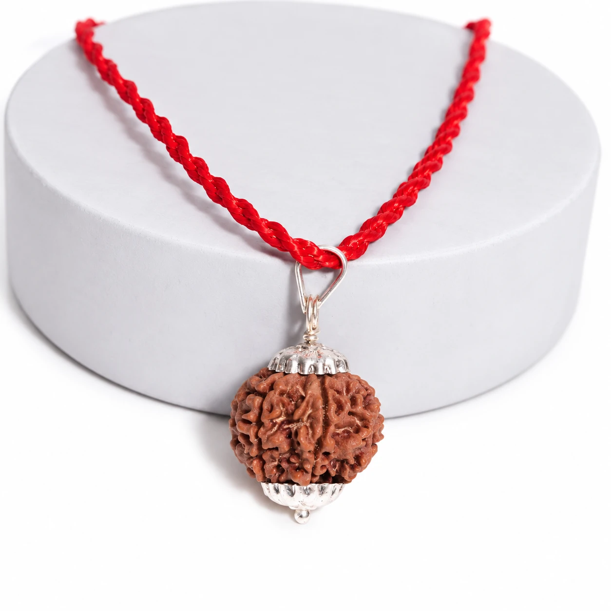 Natural 6 Mukhi Rudraksha Pendant