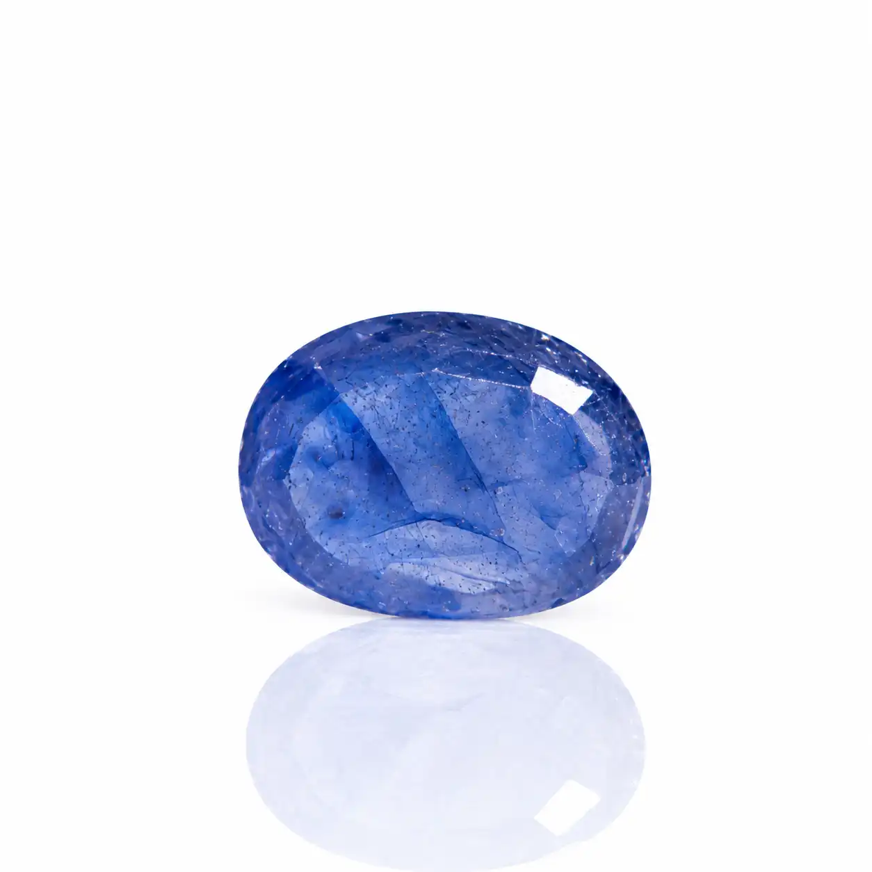 4.85 ct Natural Blue Sapphire (Neelam) Stone Backside