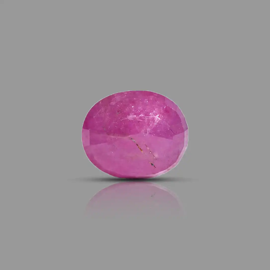 Natural Pink Ruby (Manik) Stone backside
