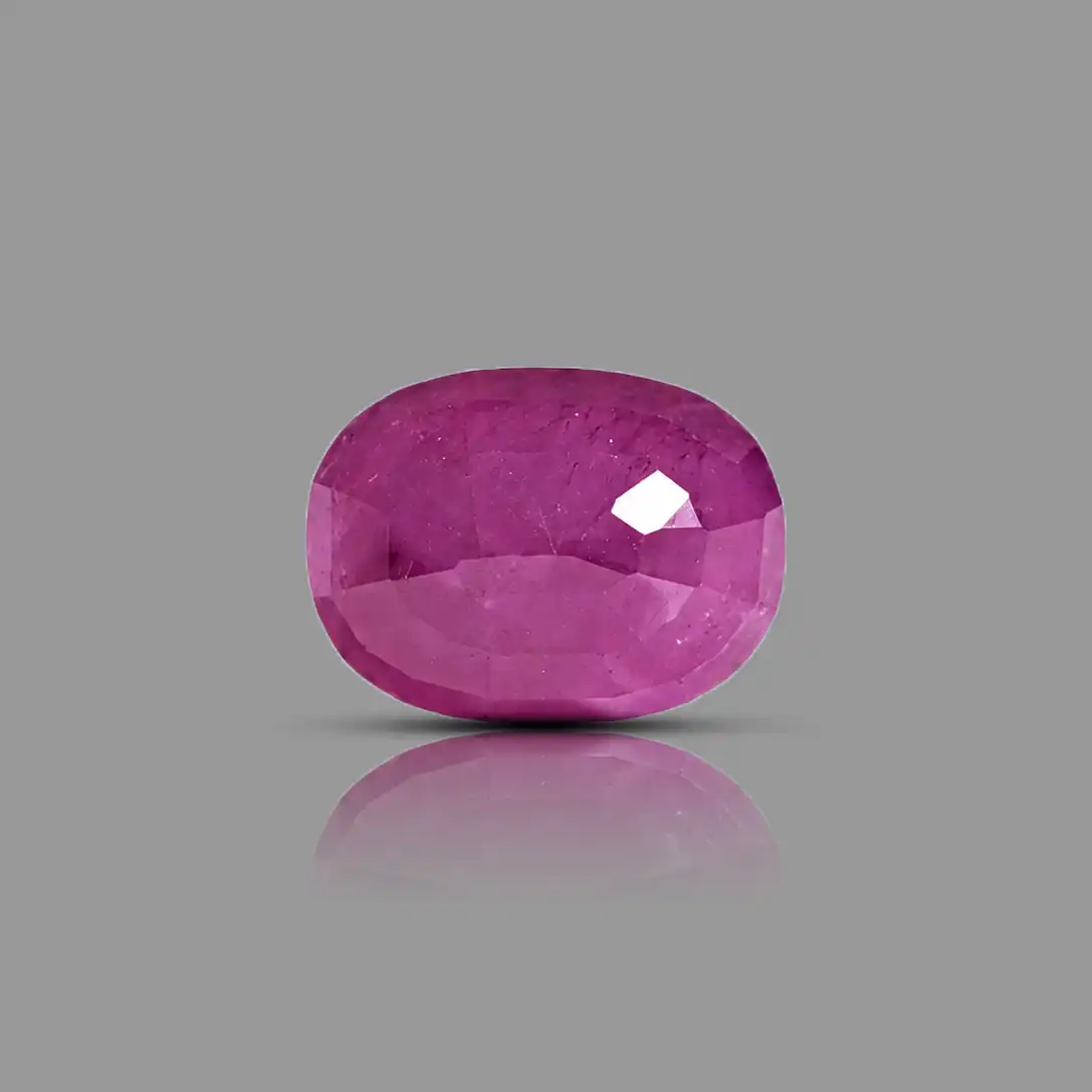 Natural Pink Ruby (Manik) Stone 5.45 ct backside